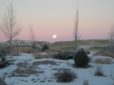 Moonset Over Jentel