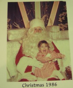 Lynn and Santa, 1986